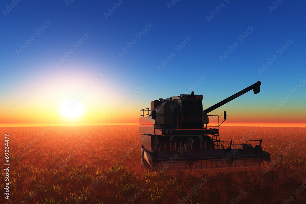 Fototapeta premium machine for harvesting