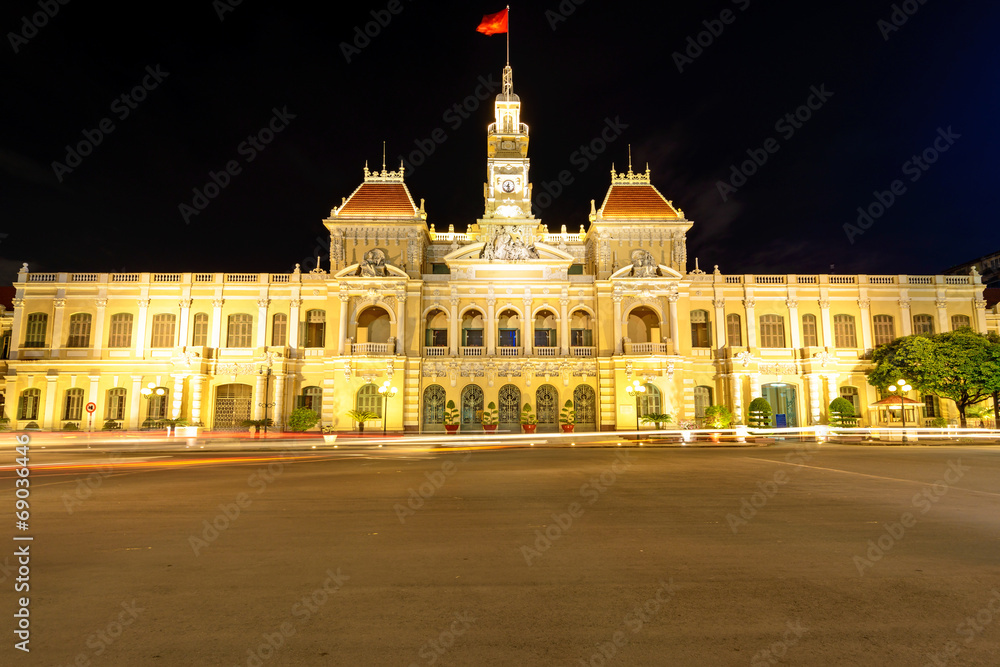 The City Hall of Ho Chi Minh in Ho Chi Minh City, Vietnam