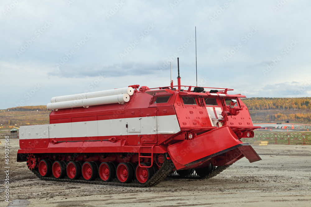 Caterpillar fire truck