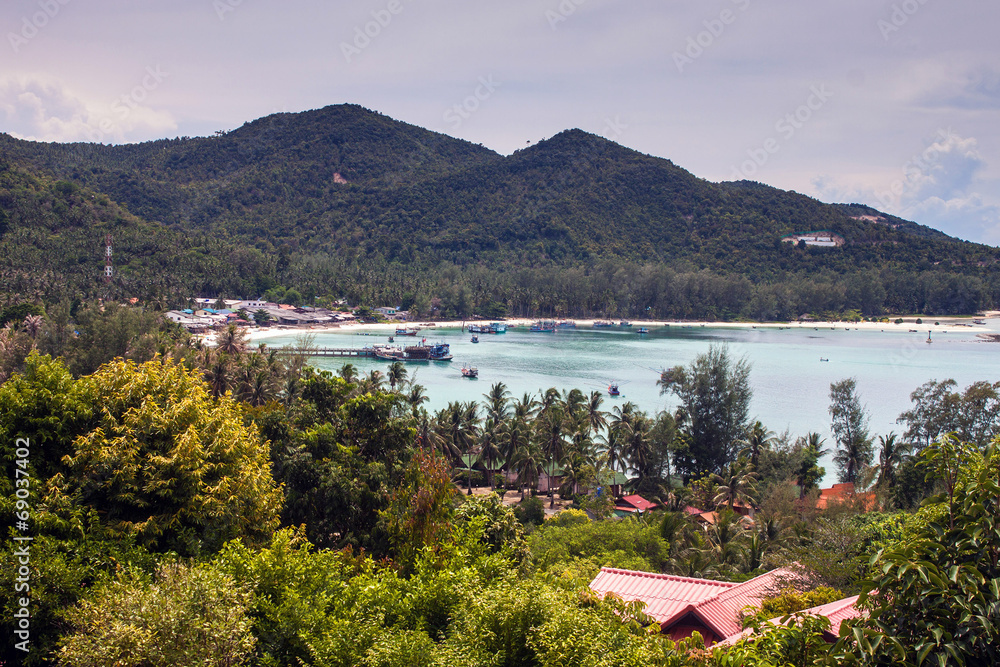 View of Ao Chalok Lam bay at Koh Phangan island, Thailand