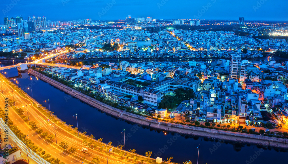 Impression landscape of Asia city