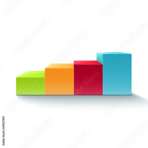 Infographic colorful chart diagram
