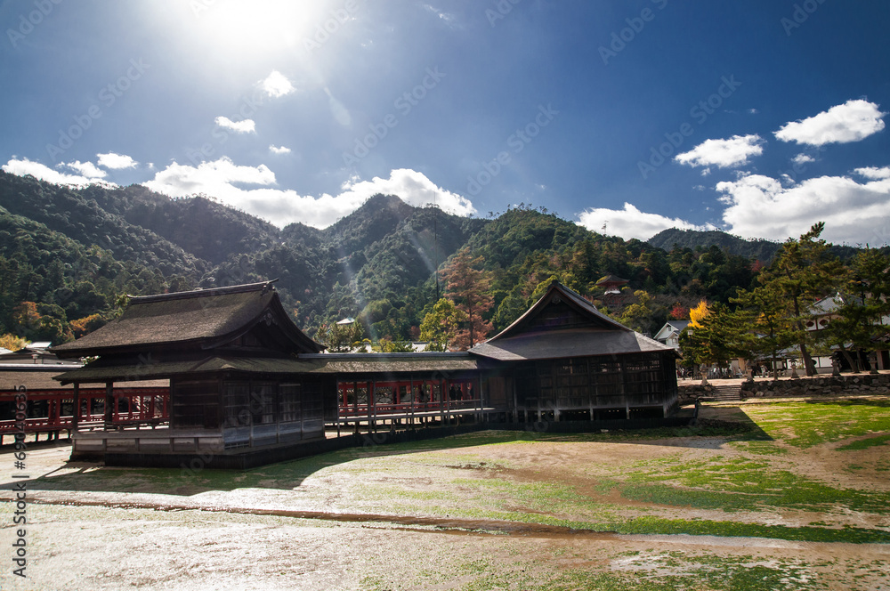 The old japanese buildings