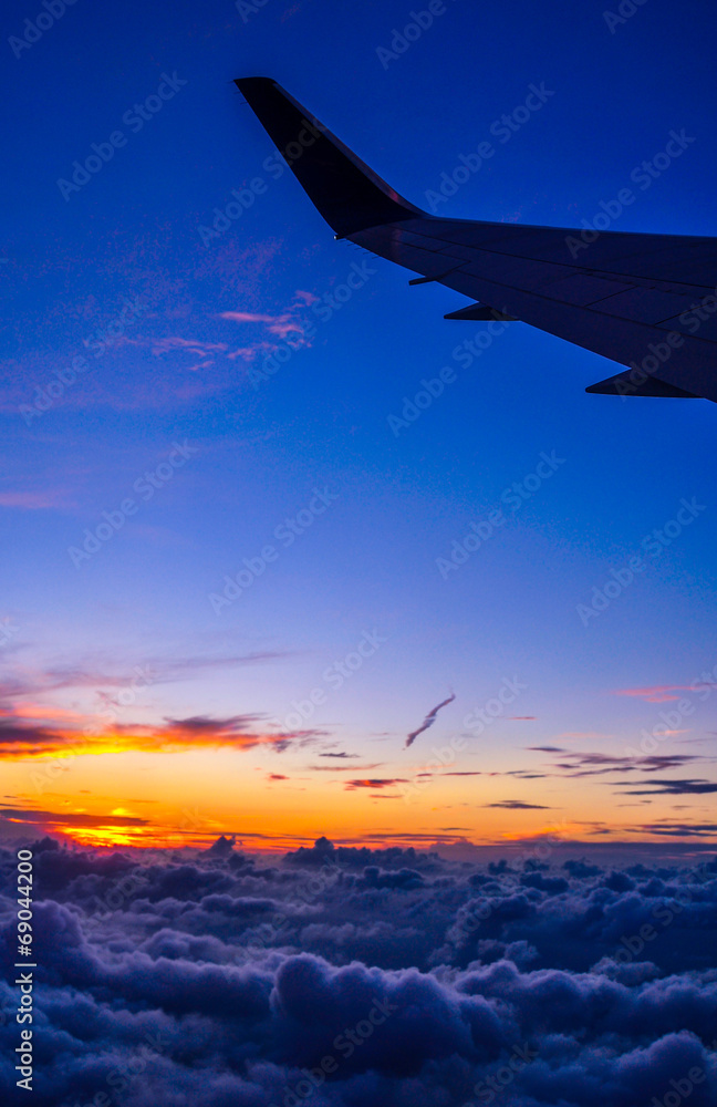 Fototapeta premium Inflight night