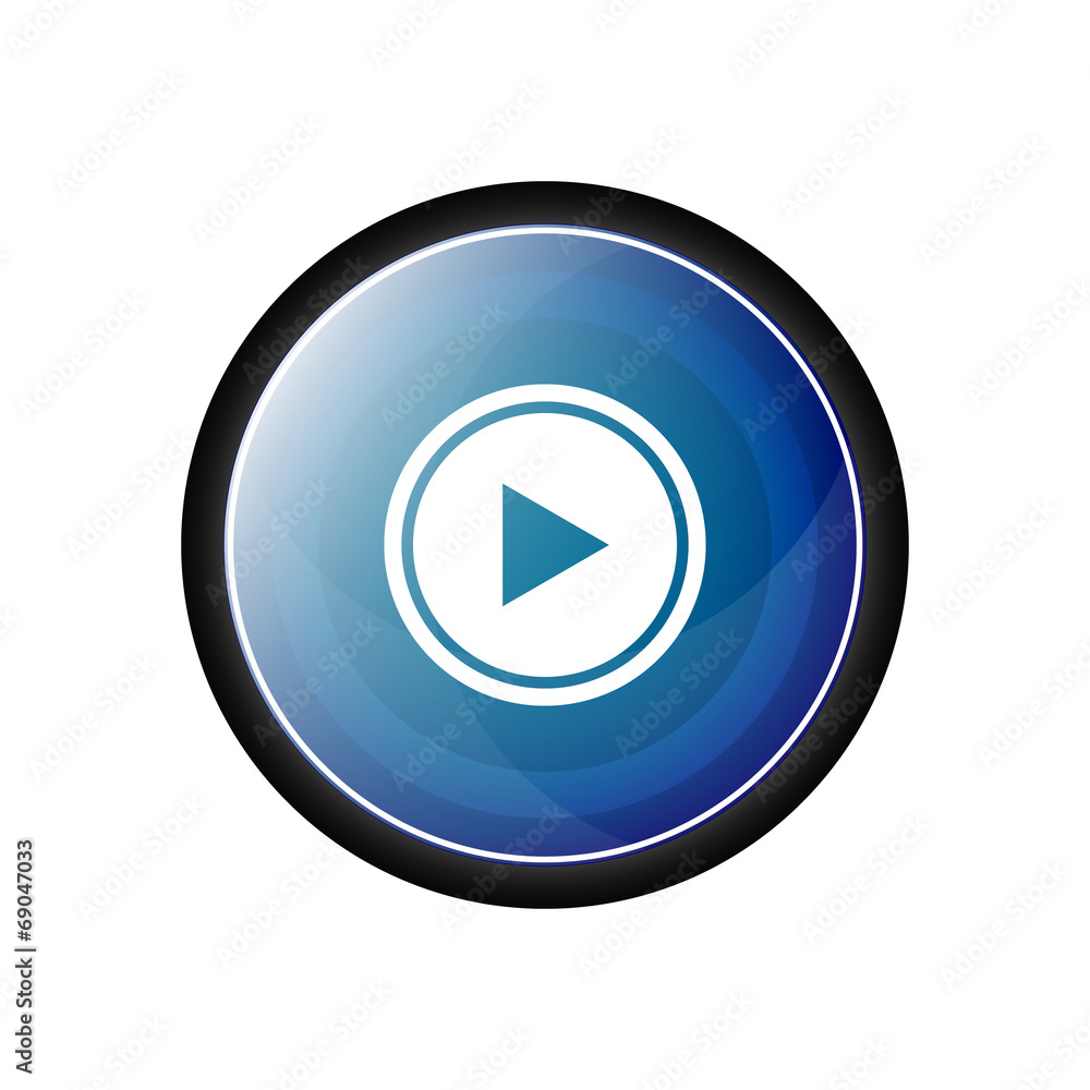 Play vector icon, button Play vector icon, button