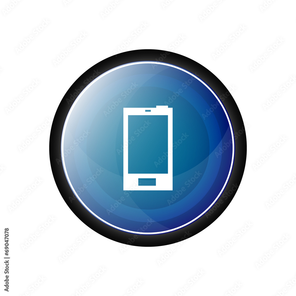 Mobile phone vector icon, button Mobile phone vector icon, button