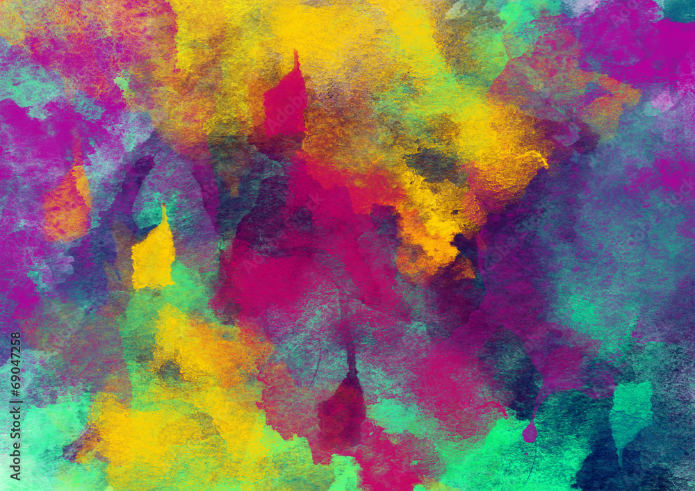 Bright Watercolor Background with original colors