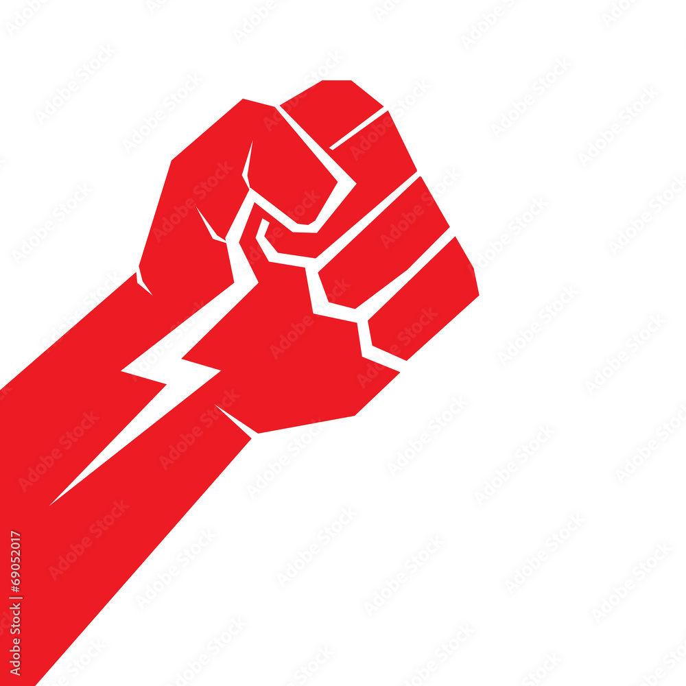 freedom concept. vector red fist icon. freedom concept. vector red fist icon.
