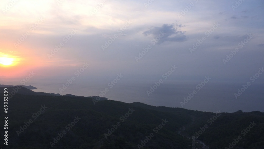 Turkish sunset, panorama, 4K Turkish sunset, panorama, 4K