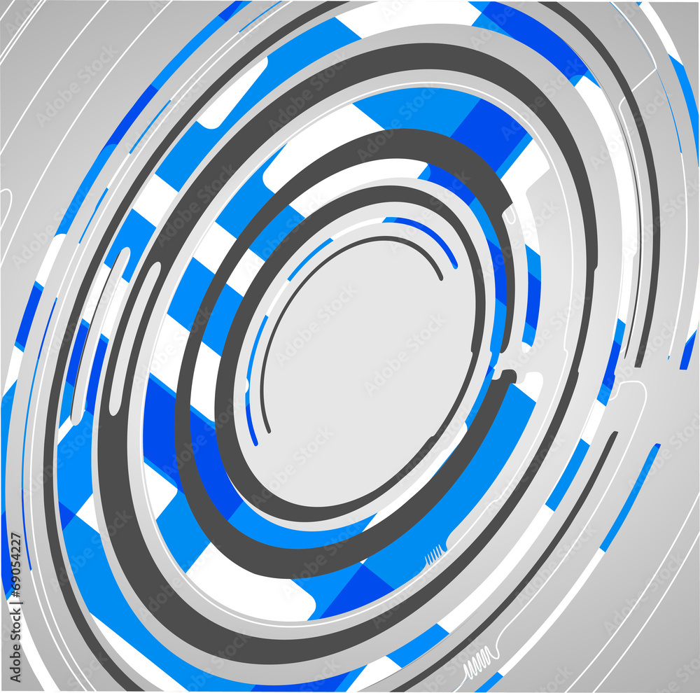 Fototapeta premium Abstract technology circles background