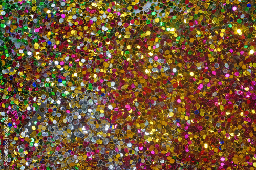 Small multicolored sequins as background