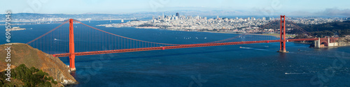 Golden Gate with San Francisco city view #69057045