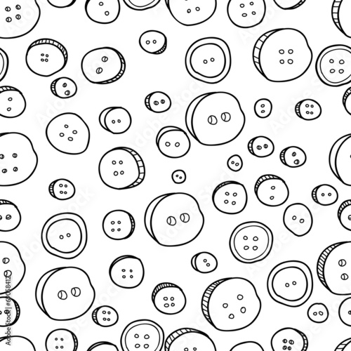 Seamless pattern of button