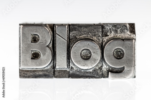 Blog in Bleibuchstaben