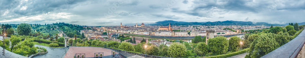 Florence as seen from Michelangelo square, Italy