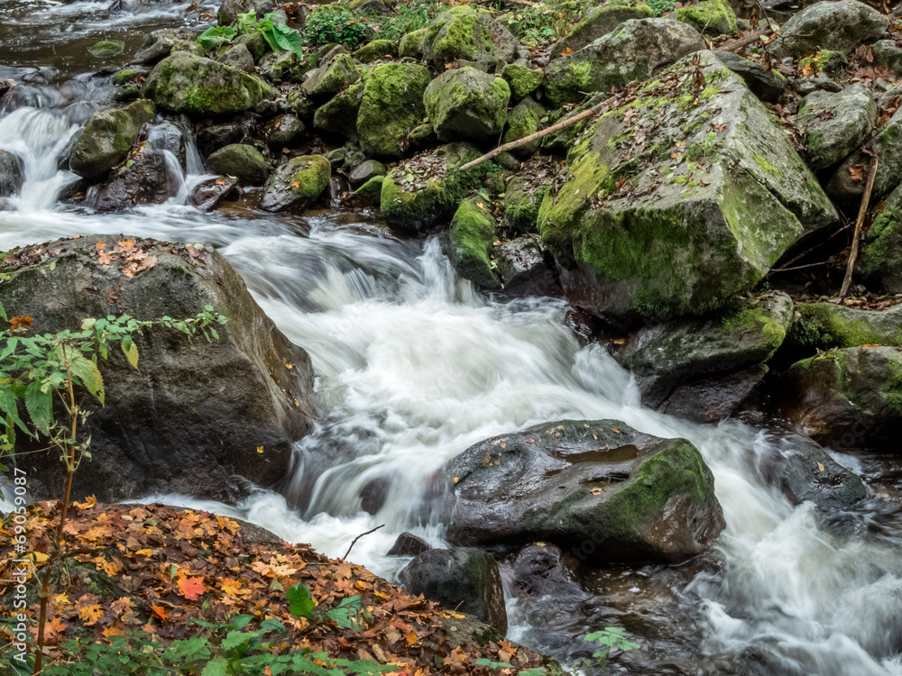 Obraz premium Bach mit fließendem Wasser