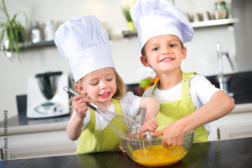 happy childrens kids family preparing funny cake kitchen at home happy childrens kids family preparing funny cake kitchen at home