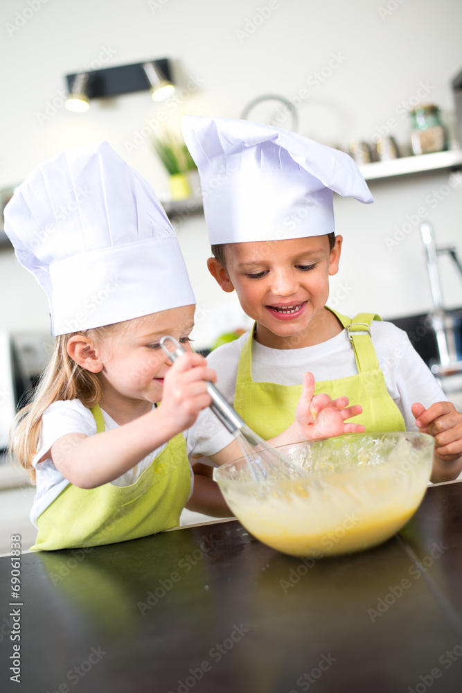 happy childrens kids family preparing funny cake kitchen at home happy childrens kids family preparing funny cake kitchen at home