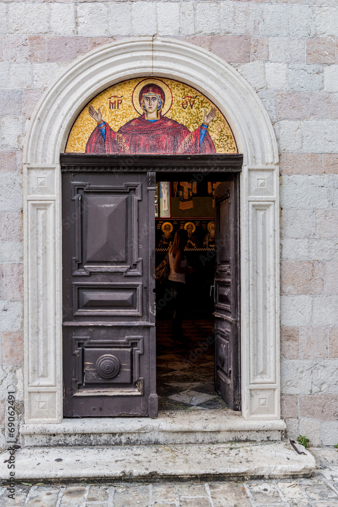 Icon over the gate of the temple