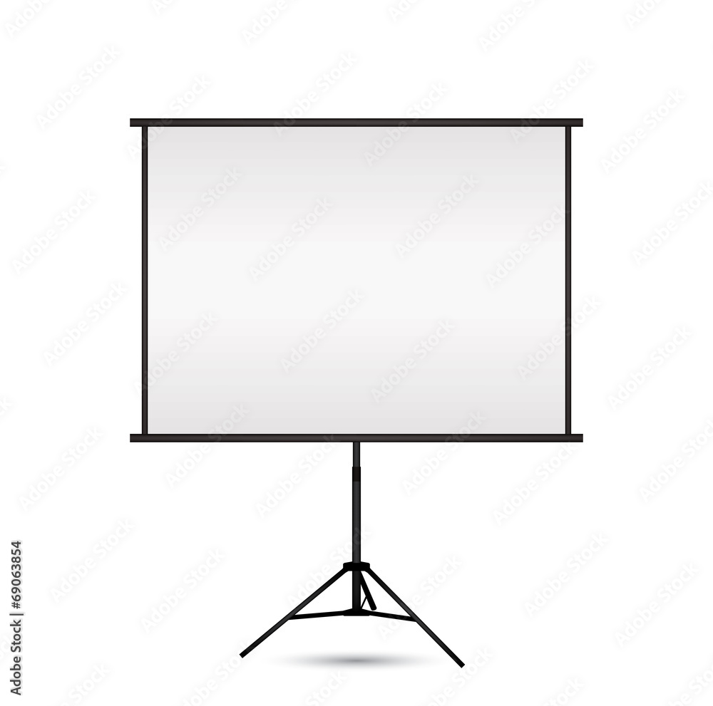 Blank projection screen with copy-space. Vector EPS10. Blank projection screen with copy-space. Vector EPS10.