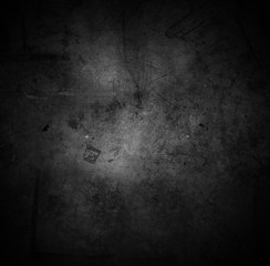 Dark black grunge textured concrete rough old gray grey wall background