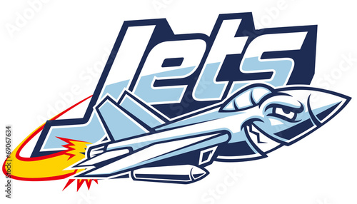 jet plane mascot