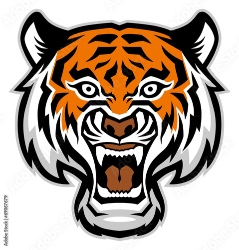 Fototapeta Naklejka Na Ścianę i Meble -  tiger head mascot
