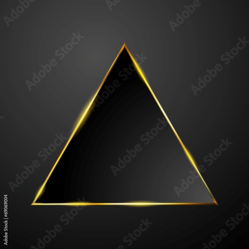 Abstract tech glowing triangle background