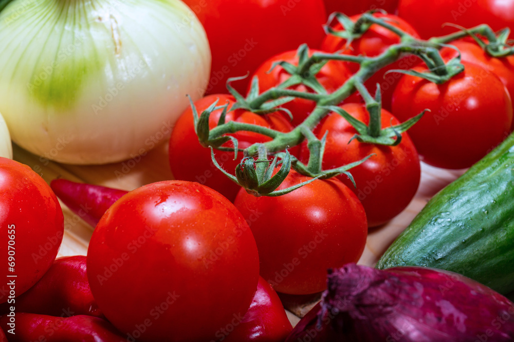 vegetables on wooden background vegetables on wooden background