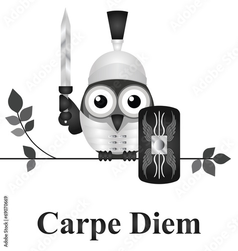 Latin Seize the Day message