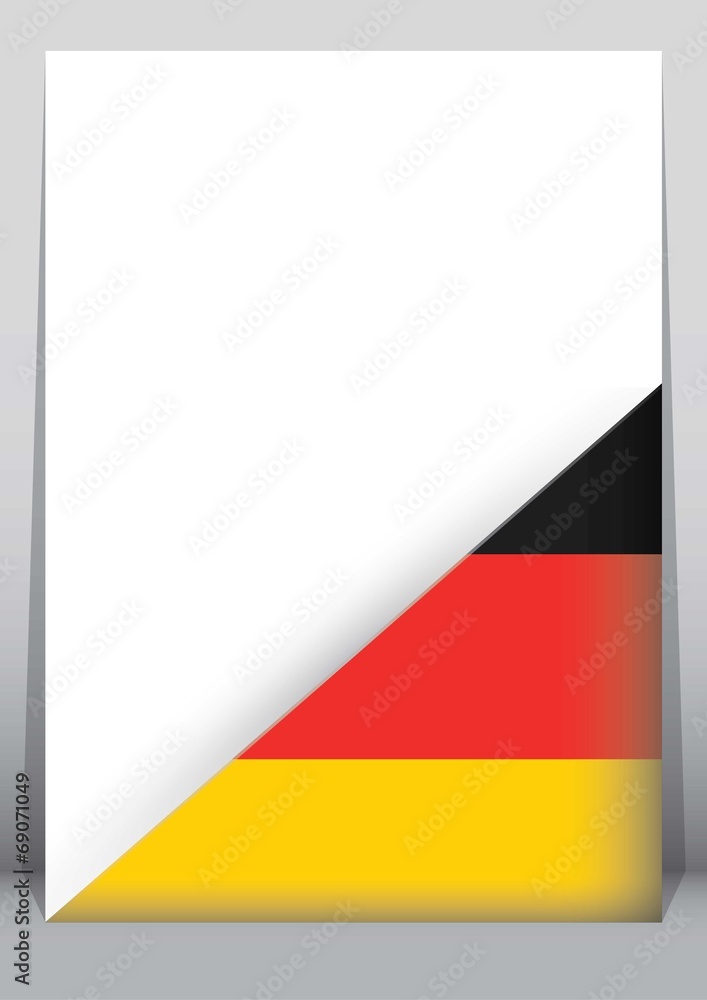 Illustration of an binder or holder with the flag of Germany Illustration of an binder or holder with the flag of Germany