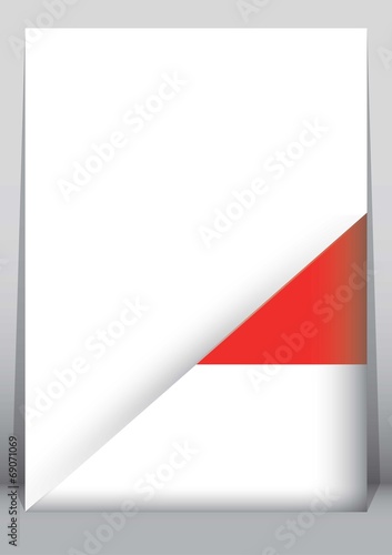 Illustration of an binder or holder with the flag of Indonesia