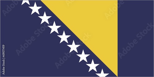 Illustration of the flag of Bosnia