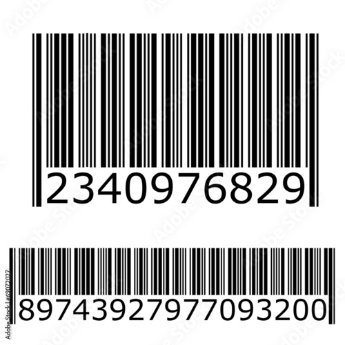 Illustration of a Lined Bar Code