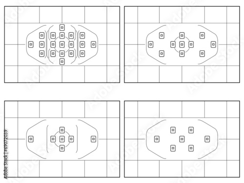 Illustrated Video Camera Viewfinder Displays