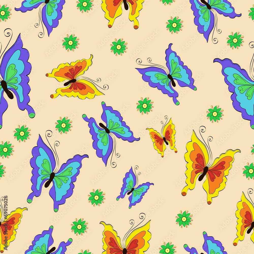 Beautiful butterflies of different colors Beautiful butterflies of different colors