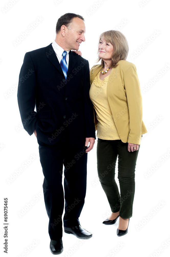 Senior couple posing together Senior couple posing together