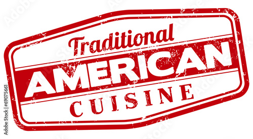 american cuisine stamp