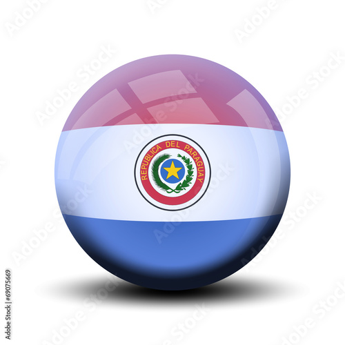 Drapeau en bulle : Paraguay