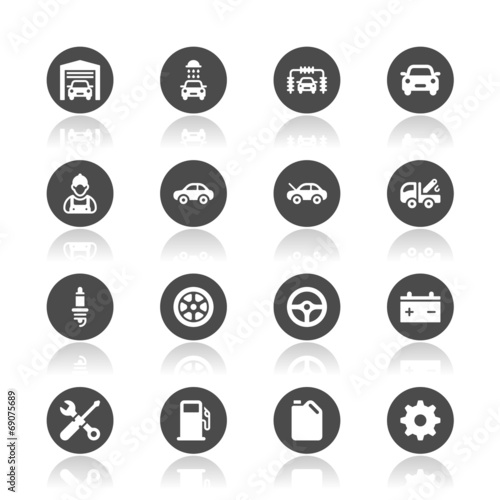 Car service icons