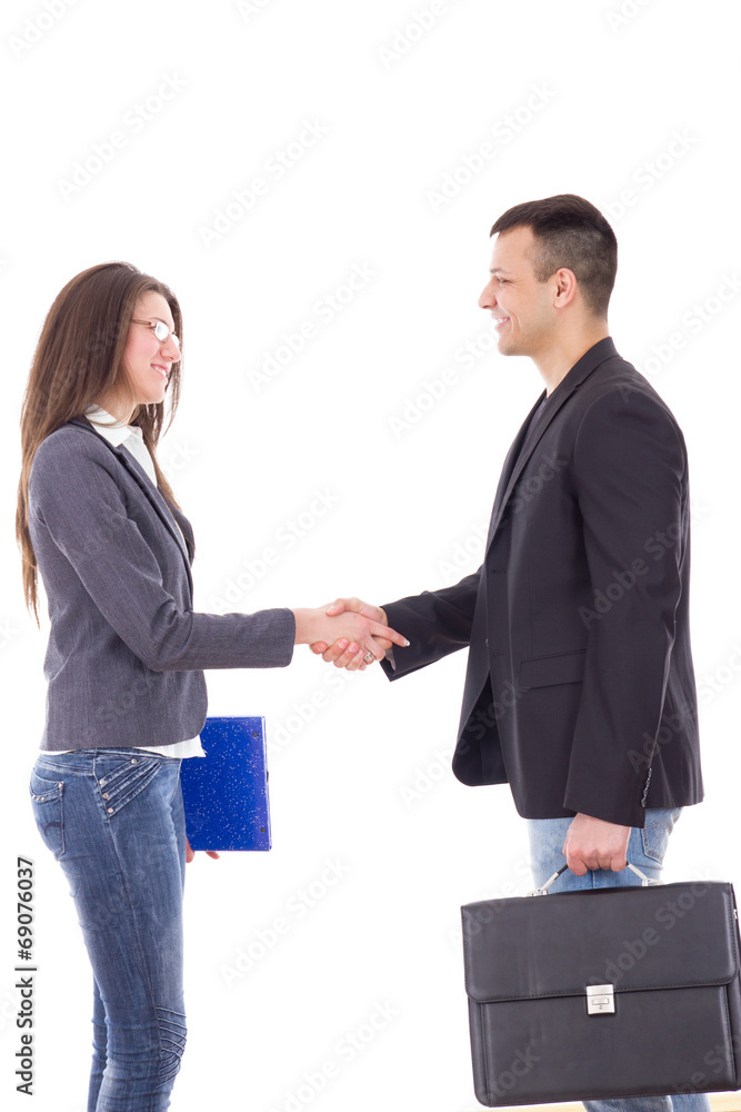 business colleagues shaking hands business colleagues shaking hands