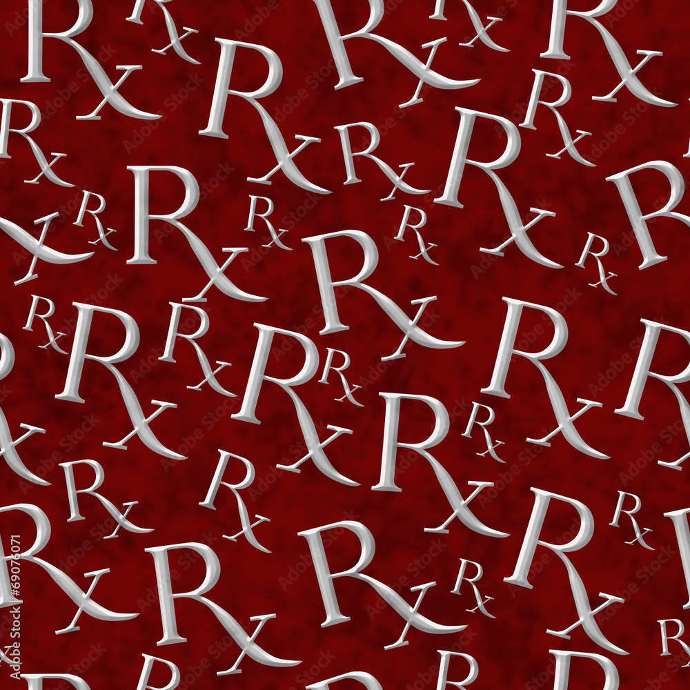Red and Gray Prescription symbol Pattern Repeat Background Red and Gray Prescription symbol Pattern Repeat Background