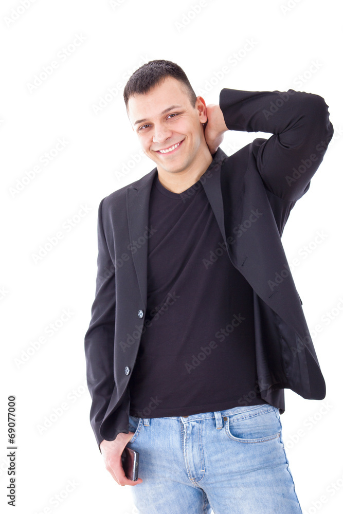 confident casual man in a suit confident casual man in a suit