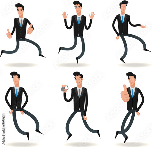 Man jumping illustration