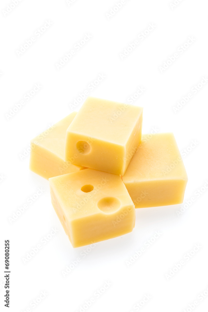 Cheese isolated on white Cheese isolated on white