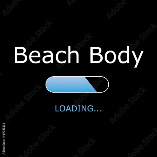 Loading Illustration with Black Background and White Text - Load