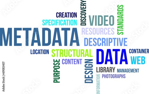 word cloud - metadata