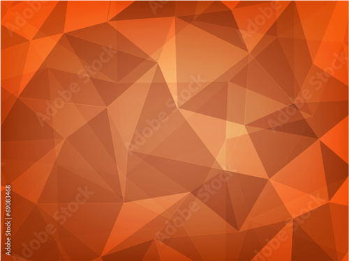 abstract backgroundof dark orange geometric polygon
