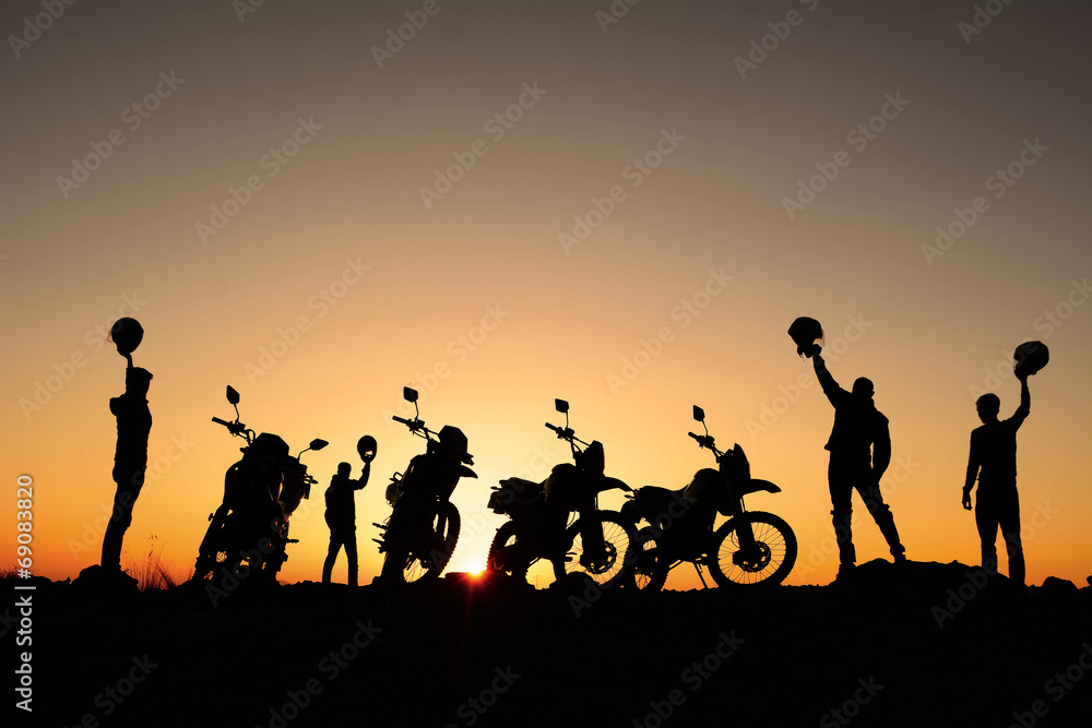 motorsiklet takımı - obrazy, fototapety, plakaty 