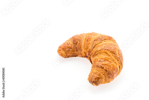 Croissant isolated on white